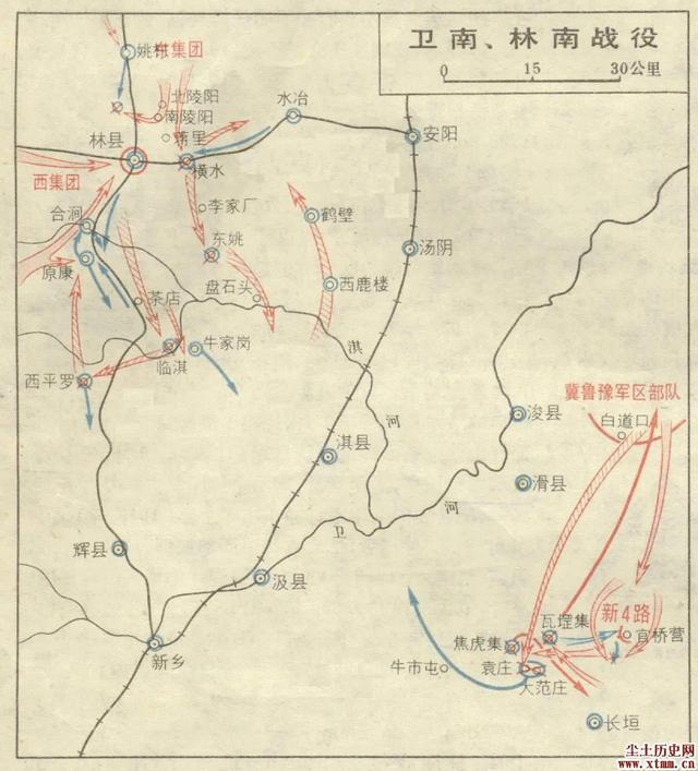 卫南、林南战役路线