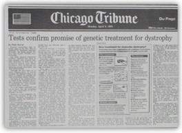 1992年04月06日美国《芝加哥论坛报》对罗盖教授医学成就的报道。