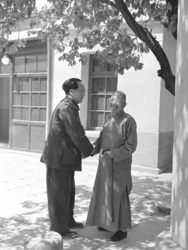 1949年初夏，毛主席接见柳亚子。