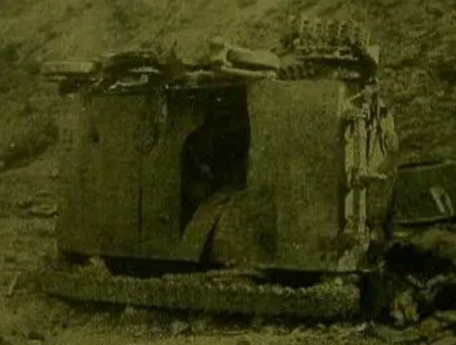 被八路军炸毁的日军七九式坦克