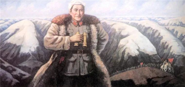 反映刘志丹在陕甘革命根据地战斗的美术作品。