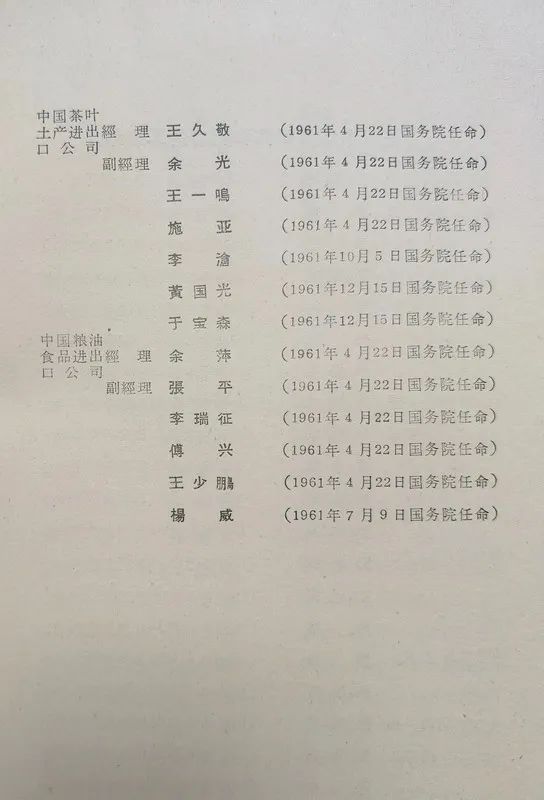 1963年底前的任命録