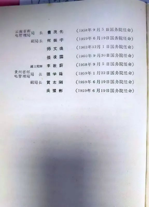 1963年底前的任命録