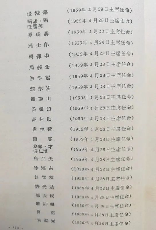 1963年底前的任命録