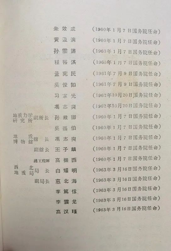 1963年底前的任命録