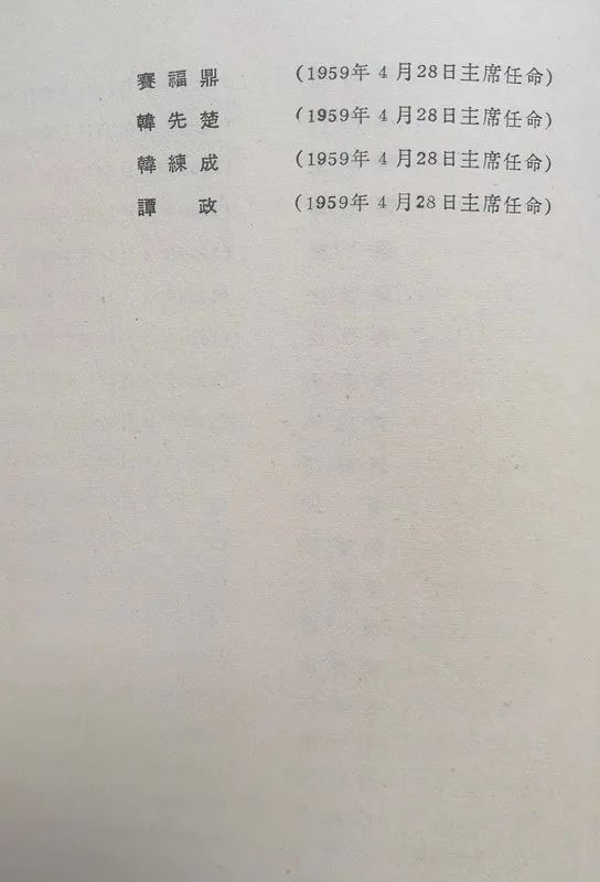 1963年底前的任命録