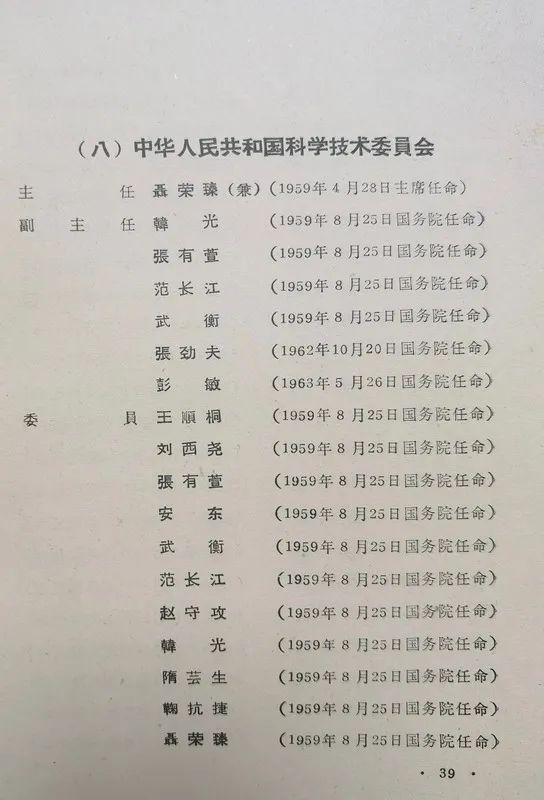 1963年底前的任命録