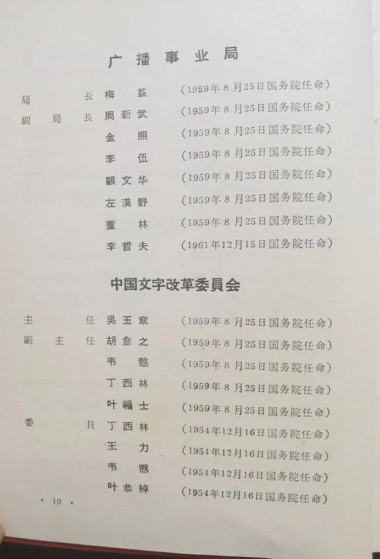 1963年底前的任命録