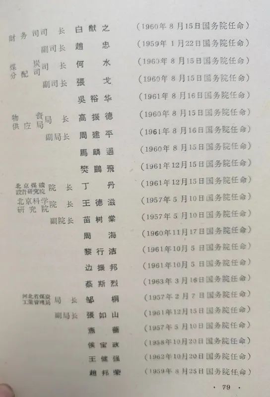 1963年底前的任命録