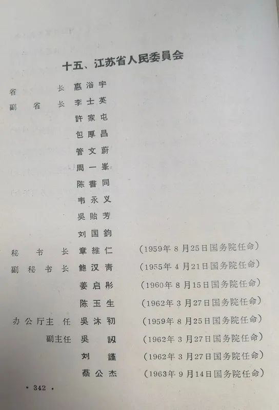 1963年底前的任命録（四）