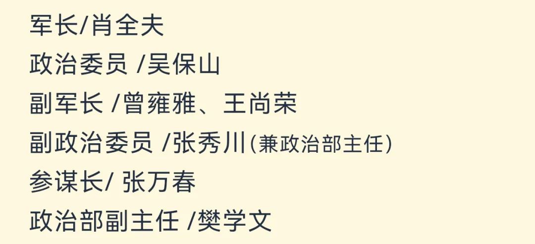 【军史资料】中国人民志愿军总部和各兵团（兵种）、军、师领导干部名单