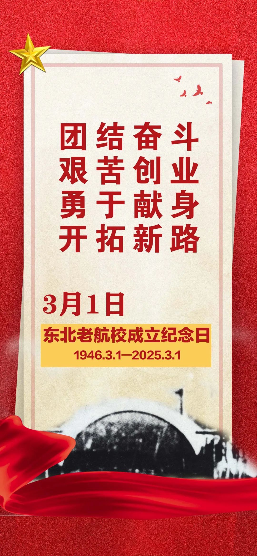 东北老航校79岁生日快乐！