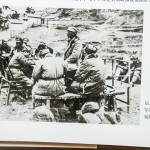 反摩擦斗争后,一二九师和军区领导人聂荣臻一起研究工作。