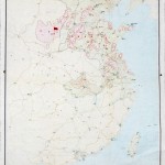 1941年至1942年,抗日战争时期坚持敌后根据地斗争形势图。