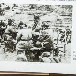 反摩擦斗争后,一二九师和军区领导人聂荣臻一起研究工作。