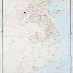 1941年至1942年,抗日战争时期坚持敌后根据地斗争形势图。